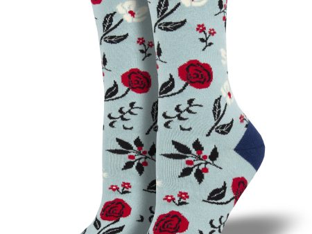 Women s Bamboo  Floral Motif  Socks For Discount