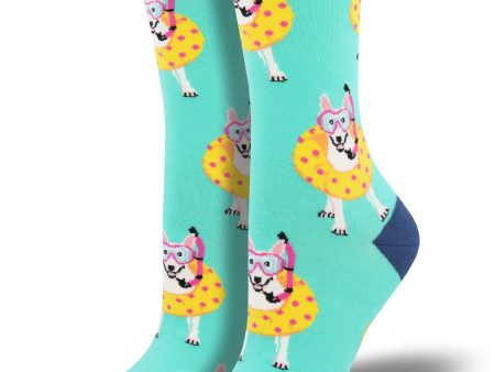 Women s  Doggy Paddle  Socks For Cheap