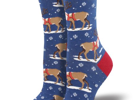 Women s  Winter Reindeer  Socks Online now