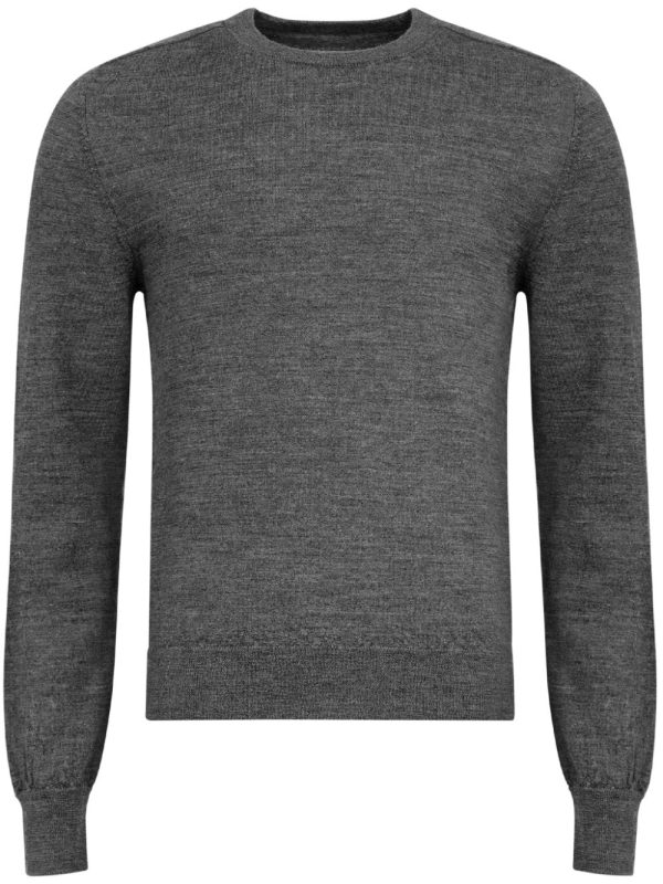 Elbow-Patch Wool Sweater For Cheap