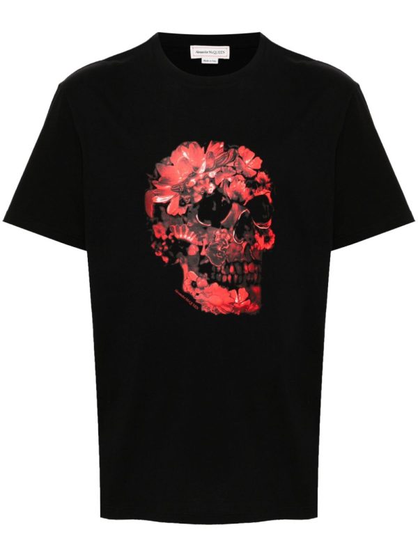 Wax Flower Skull T-Shirt Discount