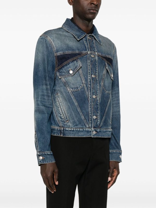 Panelled Denim Jacket Online Sale