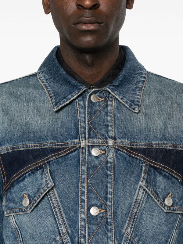 Panelled Denim Jacket Online Sale