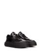 Panelled Patent Leather Sneakers Fashion