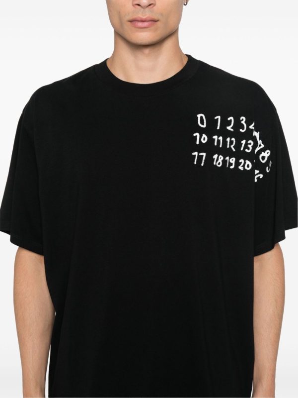 Numbers-Motif T-Shirt Online Sale