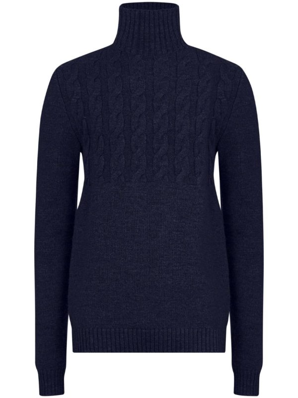 High-Neck Virgin-Wool Sweater For Discount